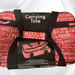 Insulated Carrier Tote Portable For Hot or Cold Food 9" x 13" Baking Dish-NWT